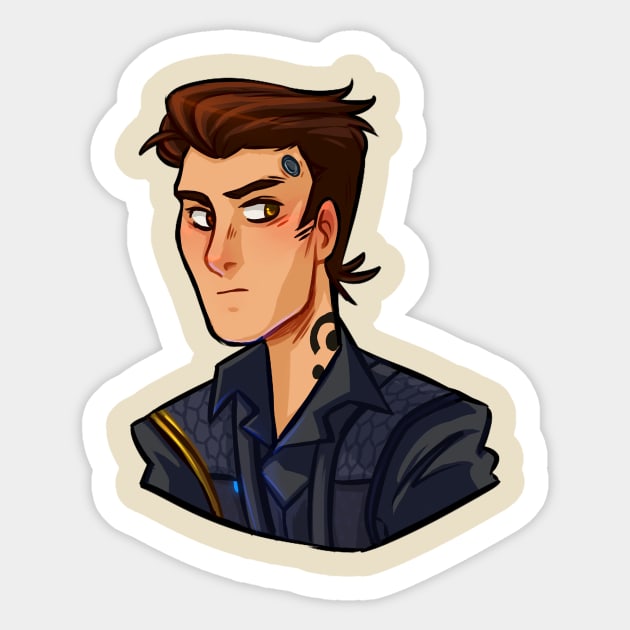 Future Rhys Tales from the Borderlands Inspired Sticker by lutnik